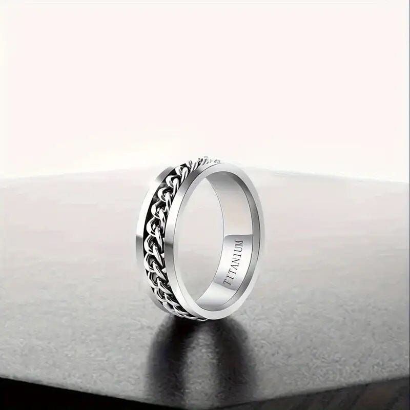 Men's 8mm Titanium Steel Ring