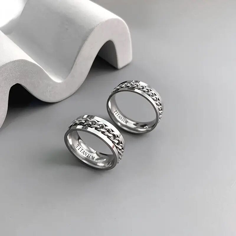 Men's 8mm Titanium Steel Ring