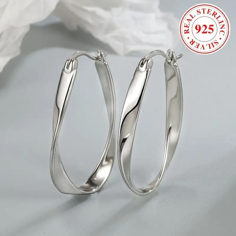 925 Silver Hypoallergenic Elegant Retro Style Earrings