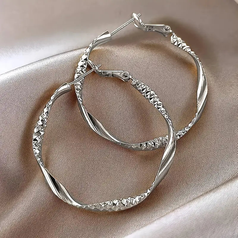 Delicate Silky Texture Design Women's Earrings