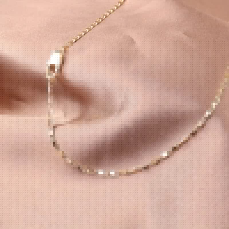Italian 18K Gold Plated Punk Chain Necklace