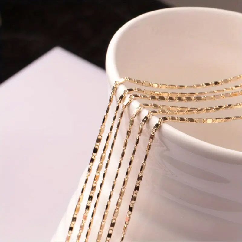 Italian 18K Gold Plated Punk Chain Necklace