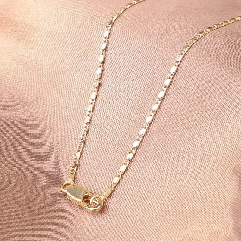 Italian 18K Gold Plated Punk Chain Necklace