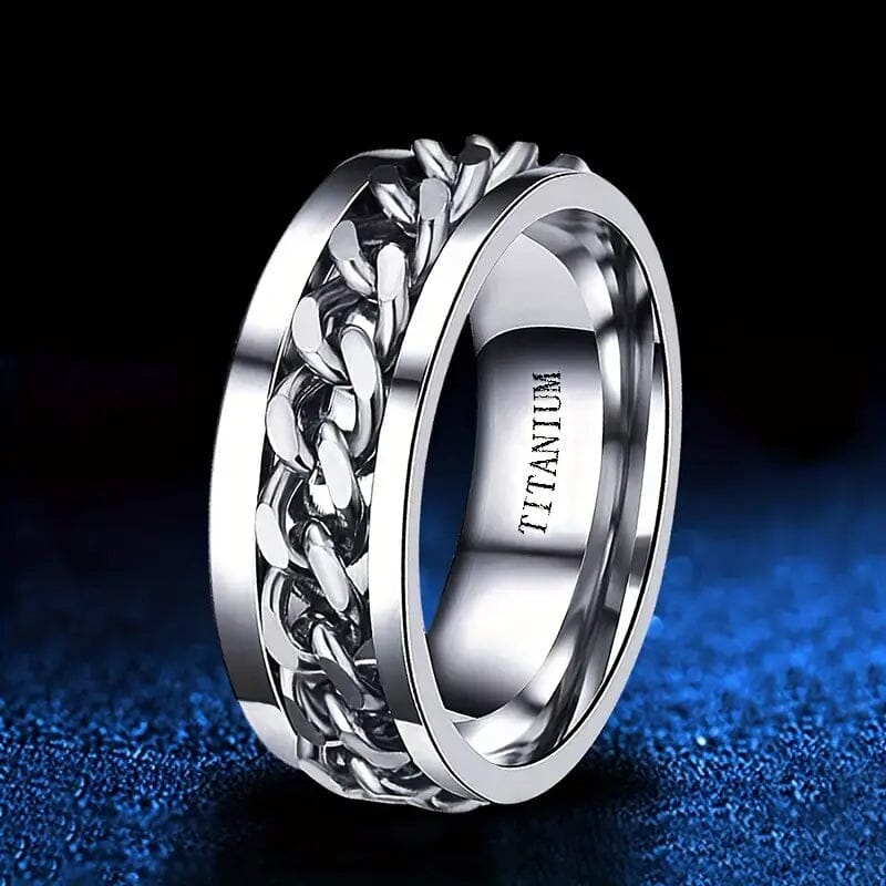 Men's 8mm Titanium Steel Ring