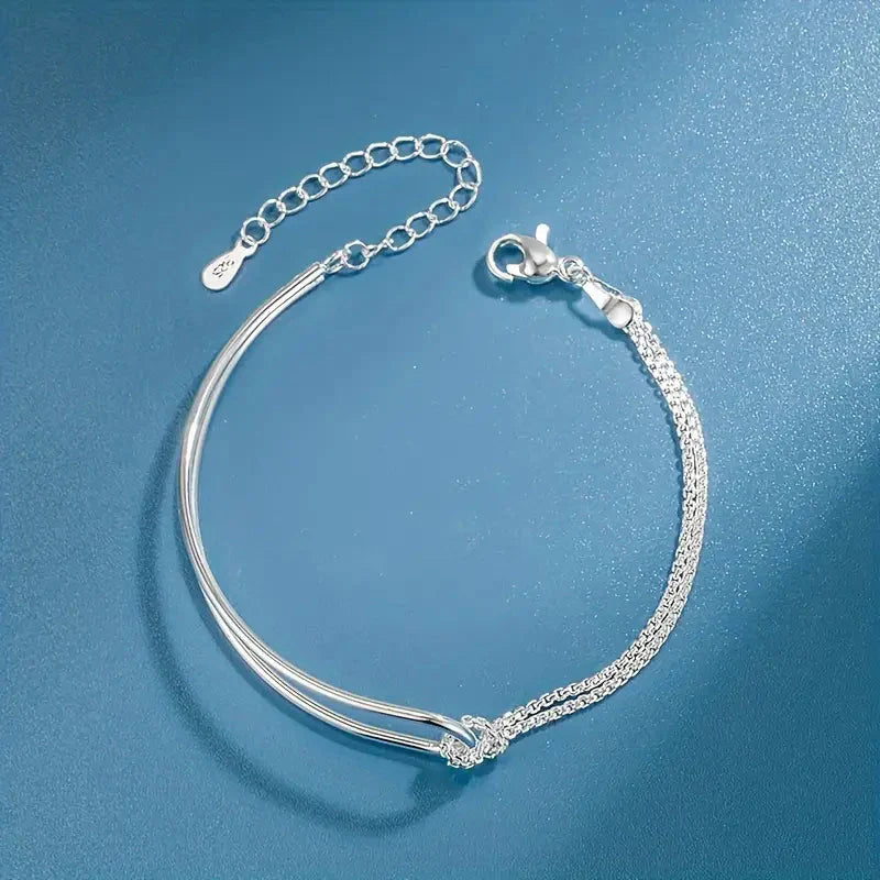 S925 Hypoallergenic Minimalist Geometric Collage Bracelet