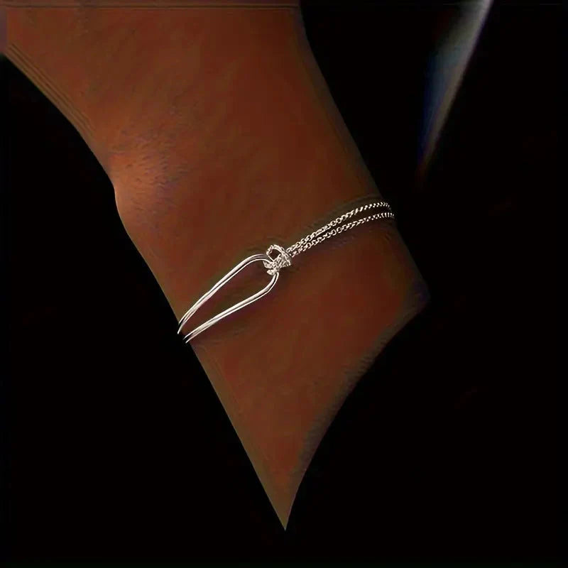 S925 Hypoallergenic Minimalist Geometric Collage Bracelet