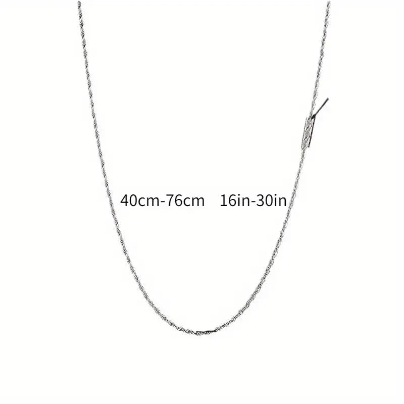 Twist Rope Chain Necklace Women's Jewelry Accessory